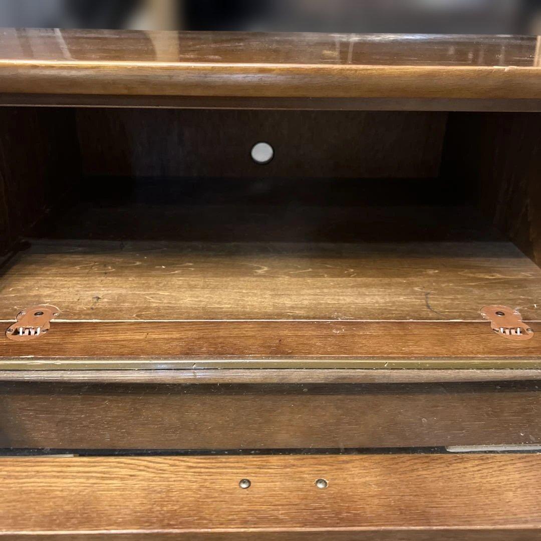 ⭐︎カリモク製/木製テレビ台 ガラス扉付き ブラウン/送料設置無料！