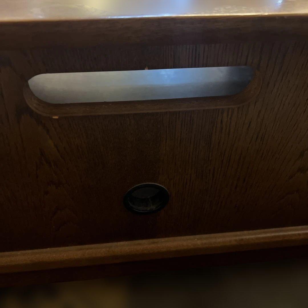 ⭐︎カリモク製/木製テレビ台 ガラス扉付き ブラウン/送料設置無料！