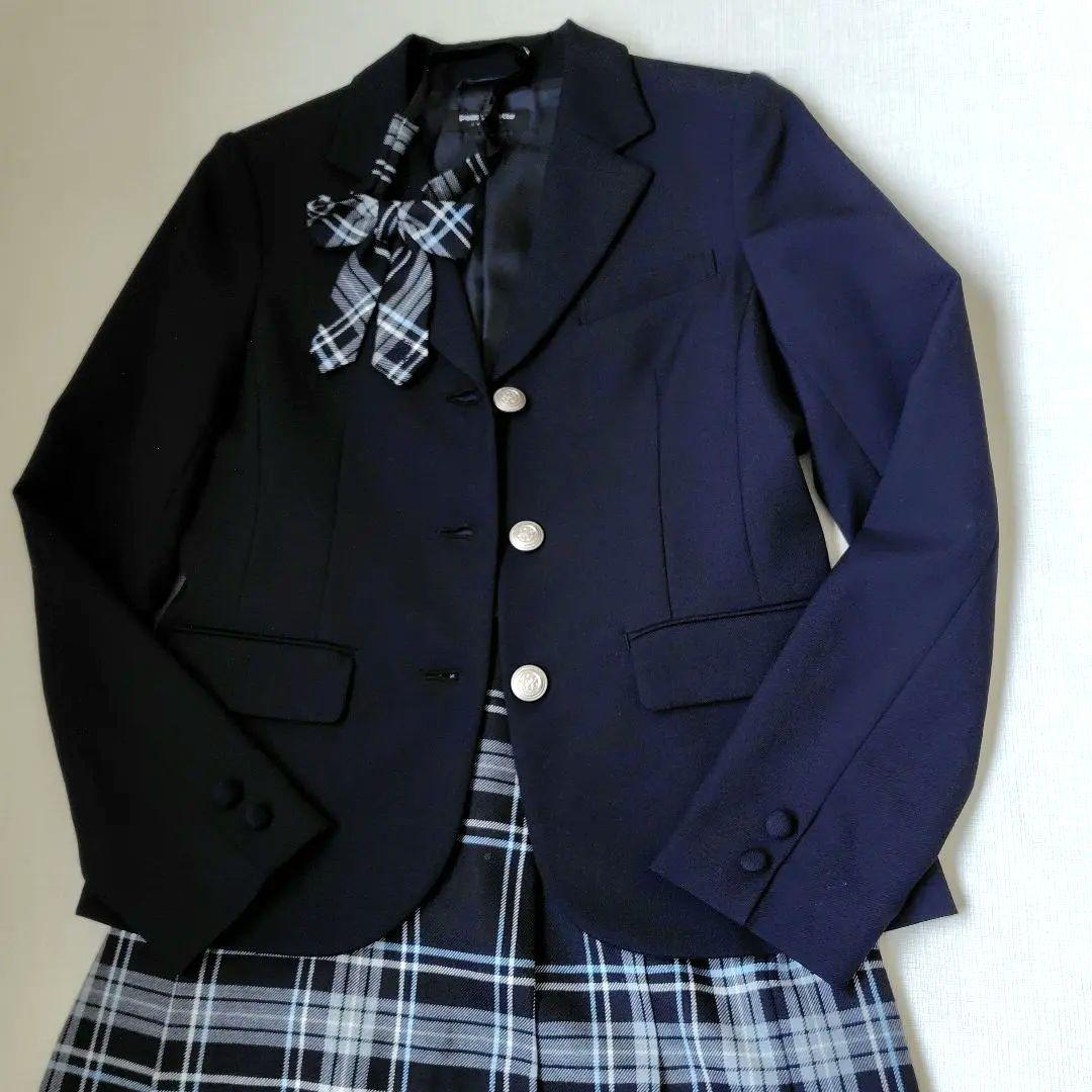 ポンポネット ジュニア 卒服 セレモニー ブレザー スカートセット 160