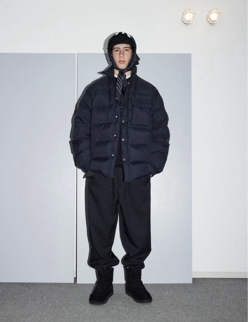 スーツ everyone polyester twill easy slacks