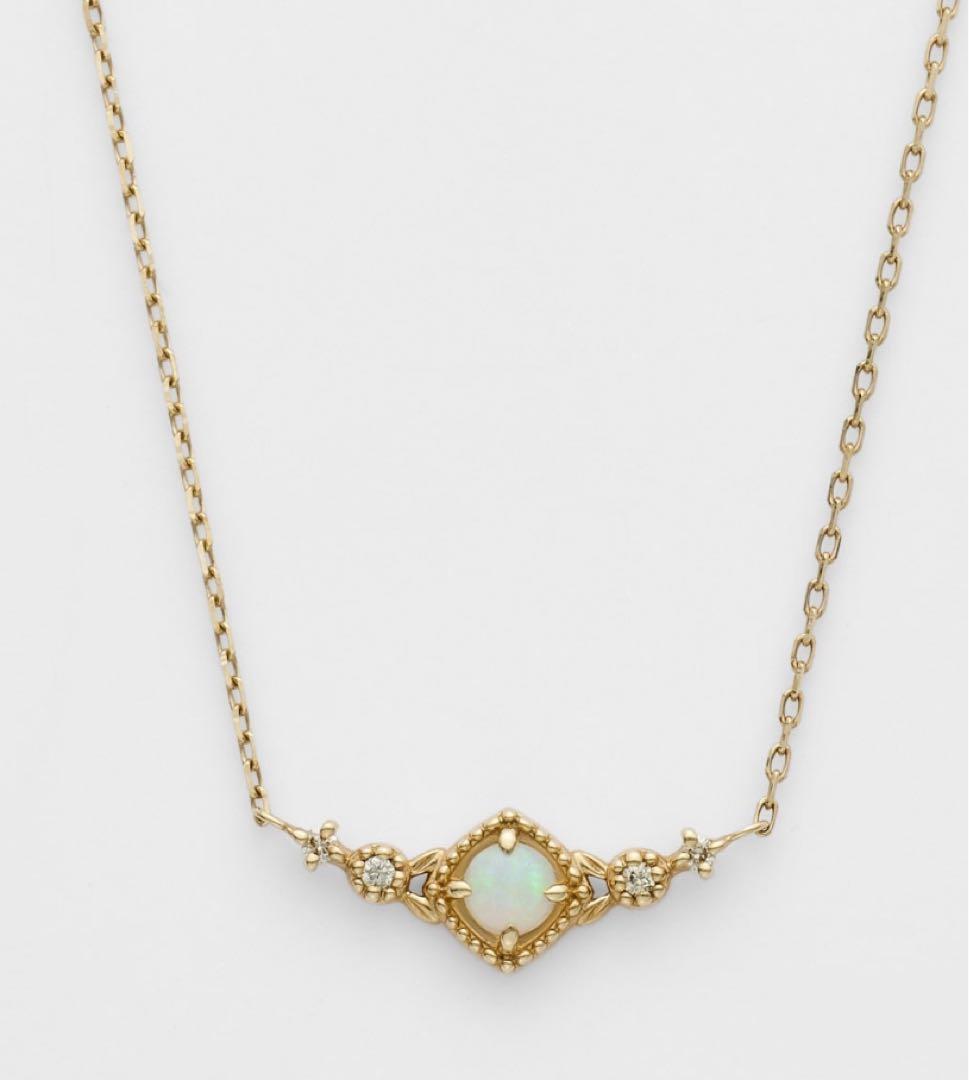 agete K10 オパール　ネックレス