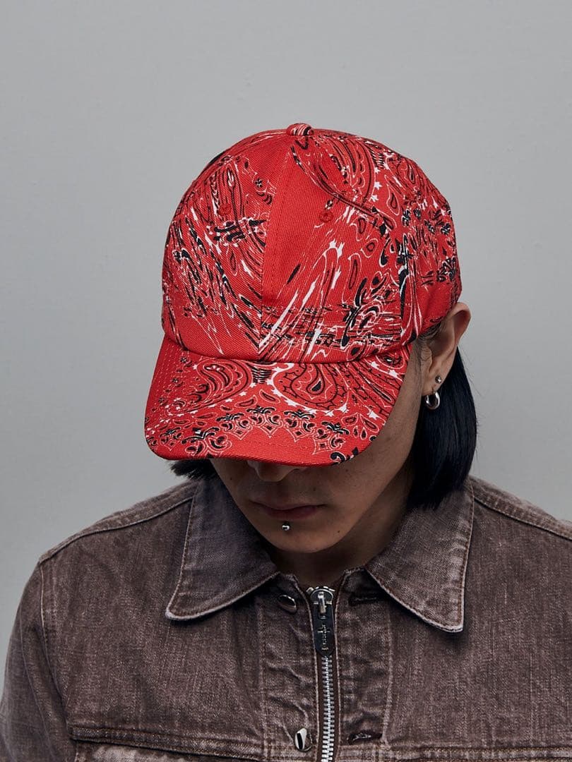 MASAT バンダナ柄 キャップ　MASU MARBLE BANDANA CAP