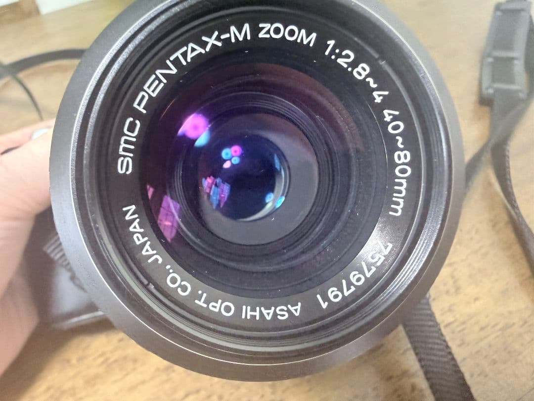 PENTAX ME Super ストロボ、レンズ付き