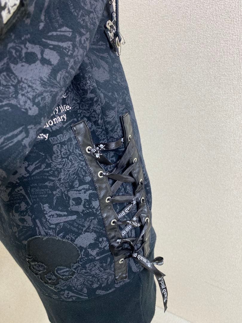 MAD PANKS 猫耳 ロングパーカー 平成