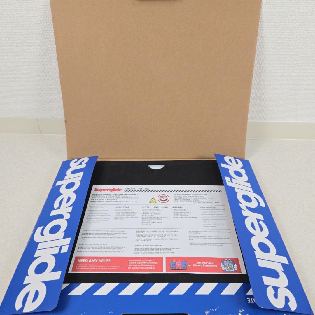 Pulsar Superglide 2 ガラスマウスパッド L 白 スパグラ