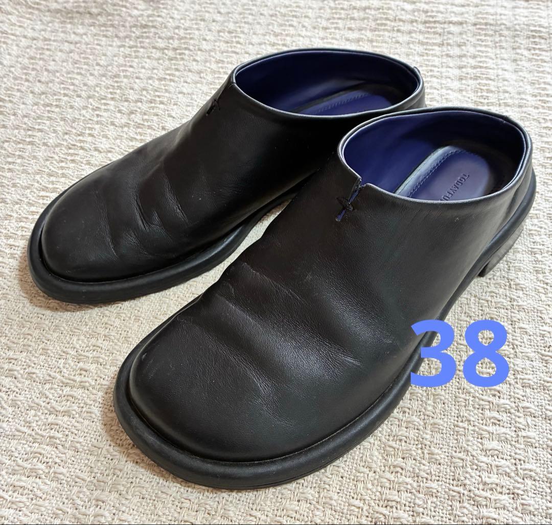 靴 TODAYFUL slide leather shoes 38