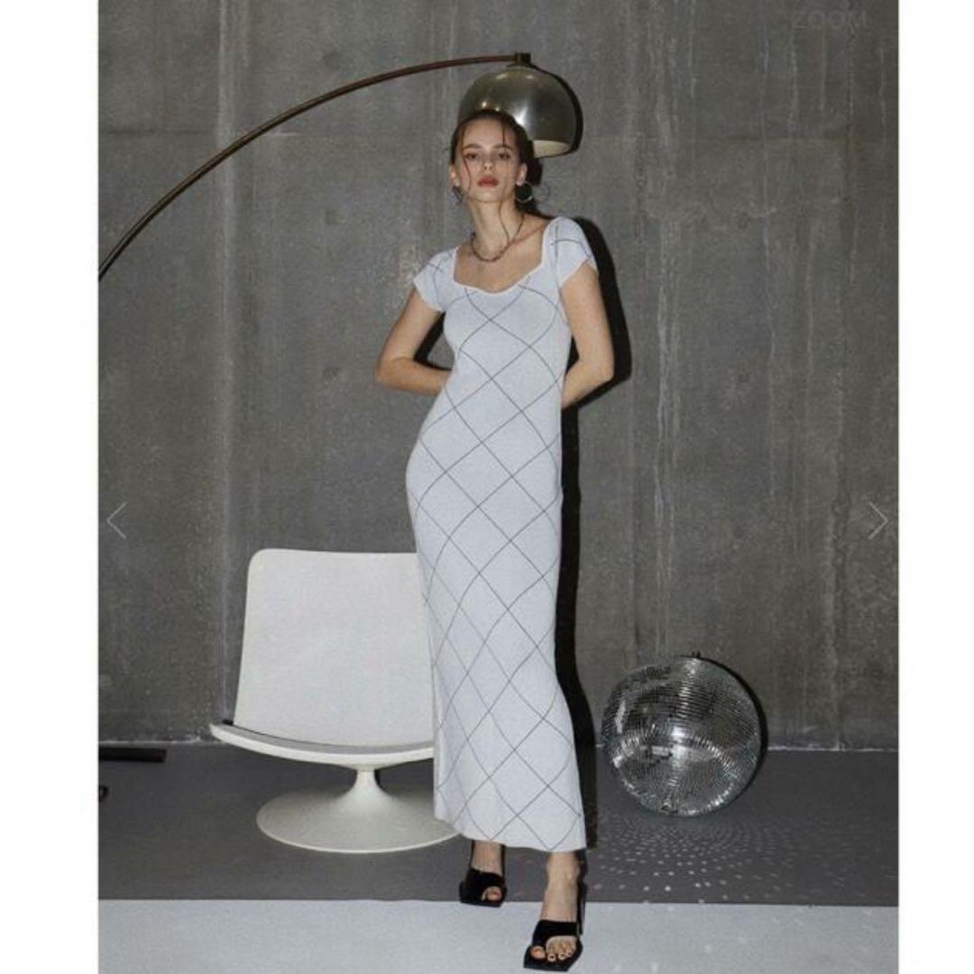 ワンピース melt the lady fleeting check dress