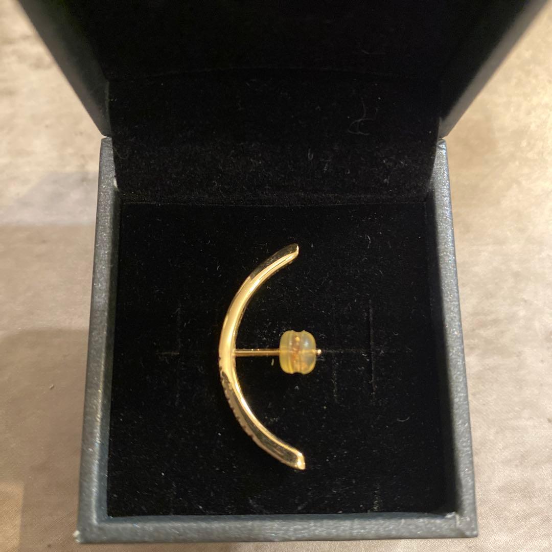 ヒロタカ BOW ダイヤモンド ピアス 片耳用