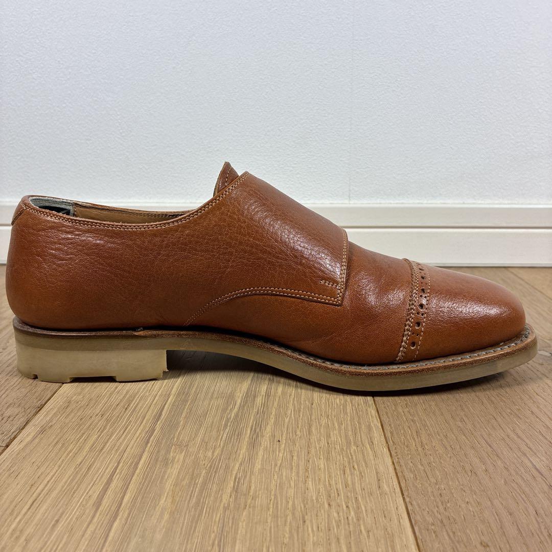 【極美品】スコッチグレイン 栃木レザー ダブルモンクストラップ 24 1/2