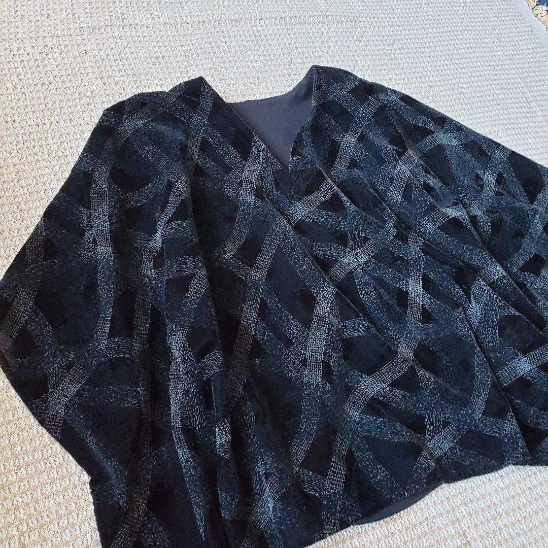 中川政七商店 2024AW 布ぬの やたらフロック マント ベスト 黒