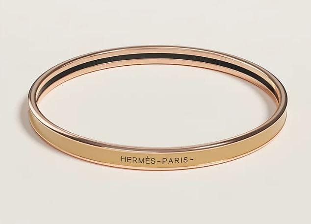 ★未使用品★ HERMES　エルメス　エナメルブレスレット 《ユニ》 サーブル