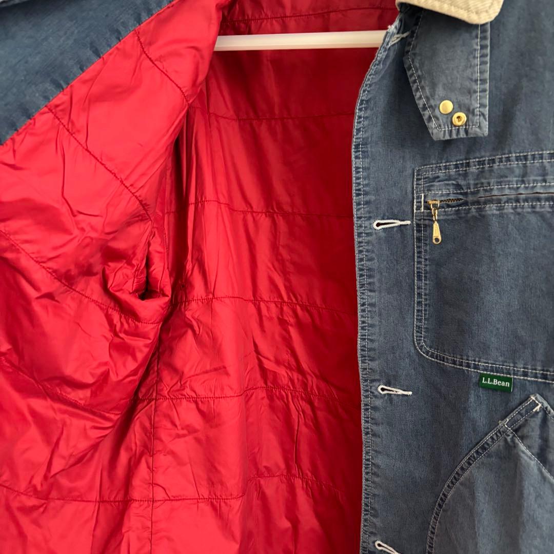 【極美品】L.L.Beanインサレーテッド インディゴ フィールドコート