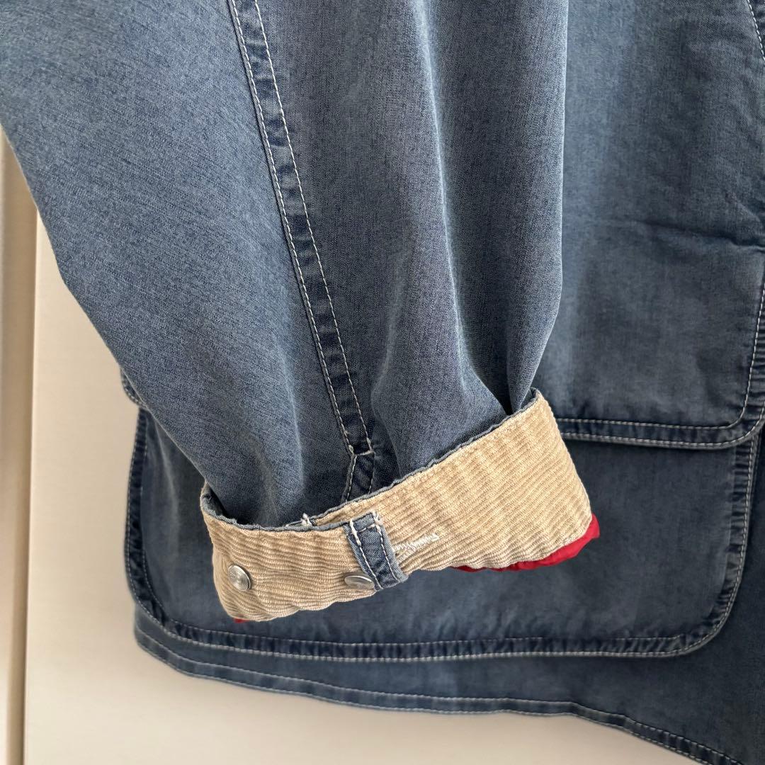 【極美品】L.L.Beanインサレーテッド インディゴ フィールドコート