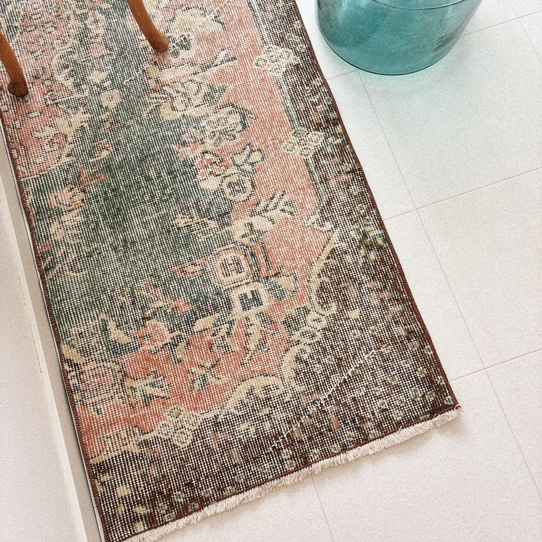 トルコ　ヴィンテージラグ　ランナーラグ