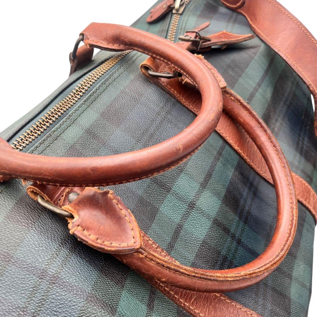 【売り切り価格】RALPH LAUREN ボストンバッグ グリーン レザー