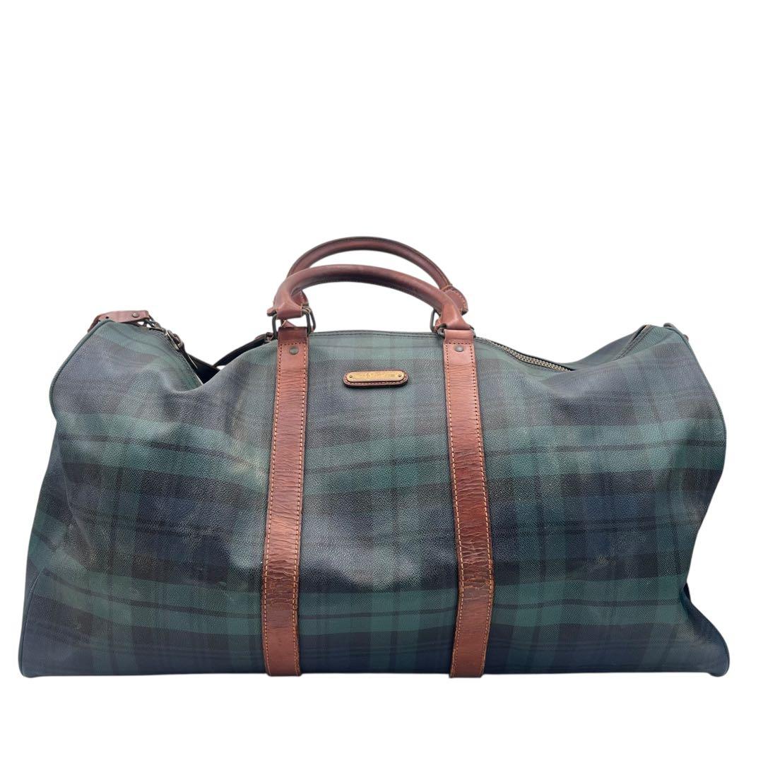 【売り切り価格】RALPH LAUREN ボストンバッグ グリーン レザー