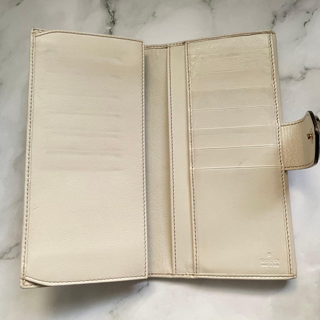 GUCCI グッチ ラブリーハート GGキャンバス 長財布　0108-⑩