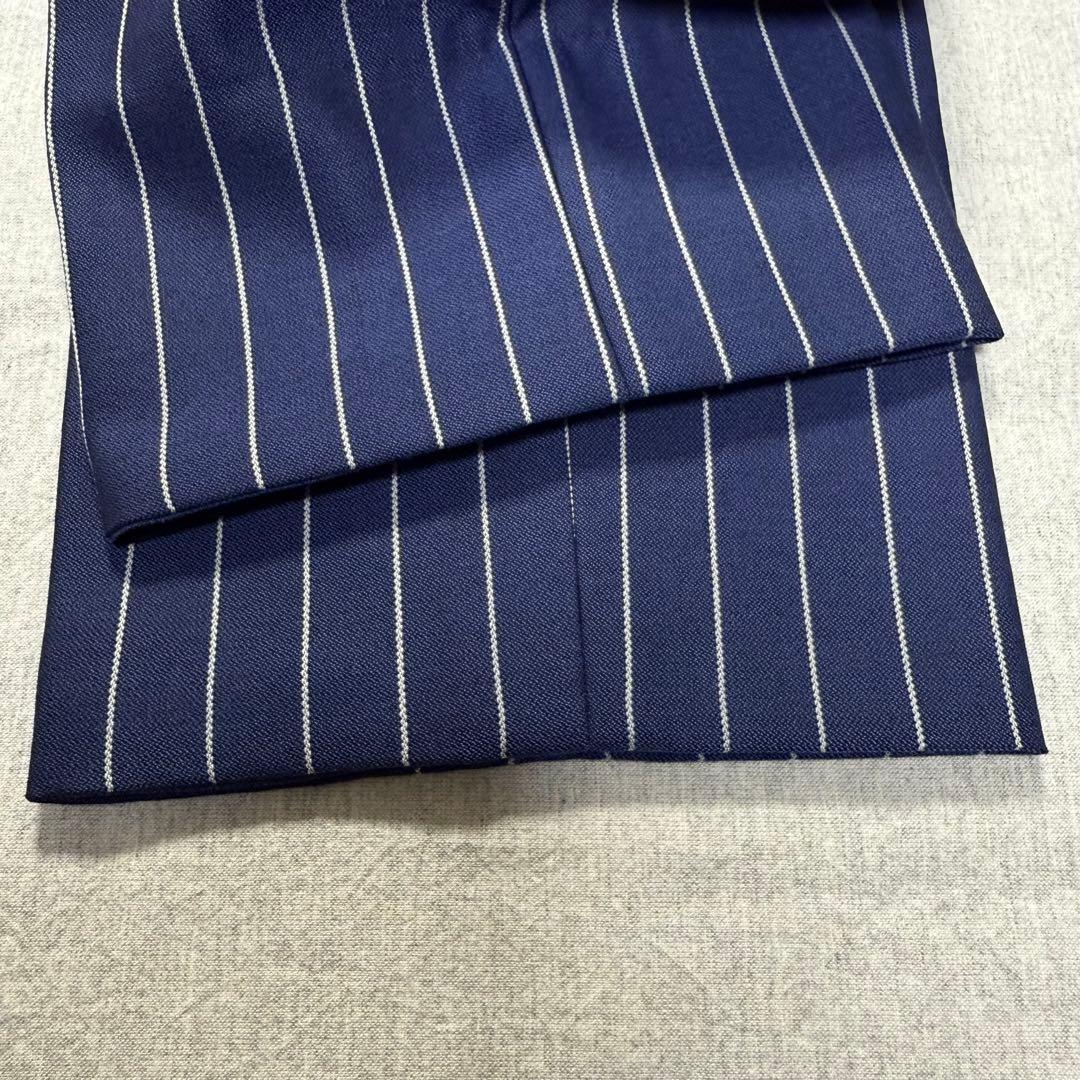 【好デザイン】GARNIER 3ピーススーツ L ネイビー ストライプ