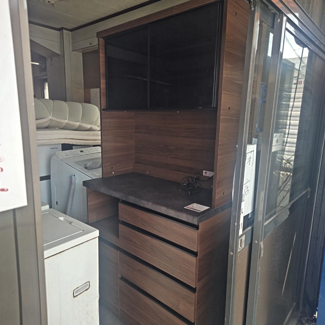 のん 大型食器棚 お洒落 パモウナ 大塚家具 食器棚 ウォールナット