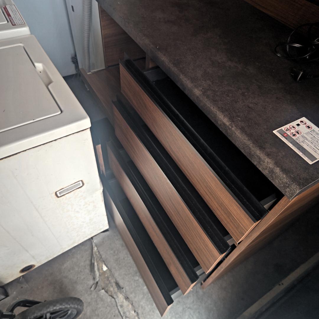 のん 大型食器棚 お洒落 パモウナ 大塚家具 食器棚 ウォールナット