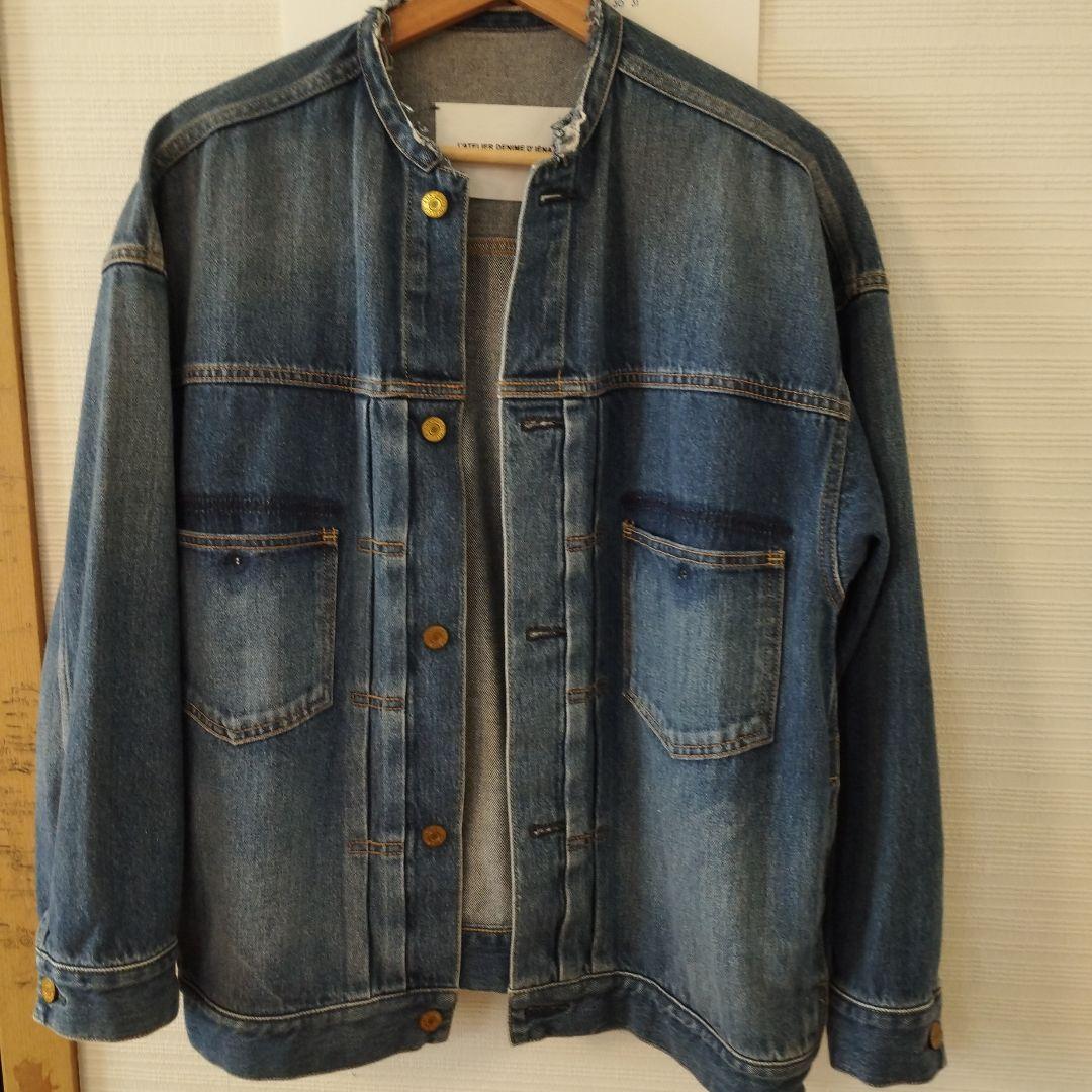 美品IENAリメイクルーズデニムブルゾン36