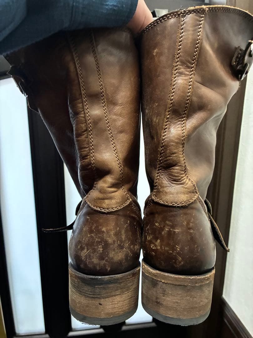 whoop de doo エンジニアブーツ ブラウン