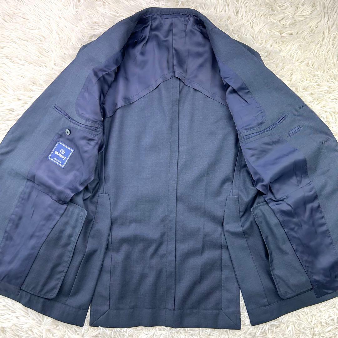美品✨　BEAMS F ビジネススーツ　セットアップ　キレイめ　ウール　段返り