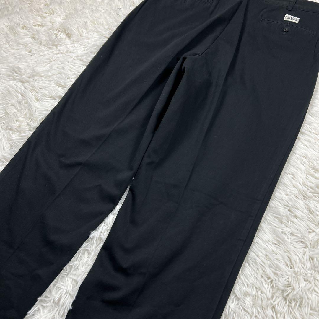90s 未使用級　ポロバイラルフローレン　クラシックチノ　W35 黒　ブラック