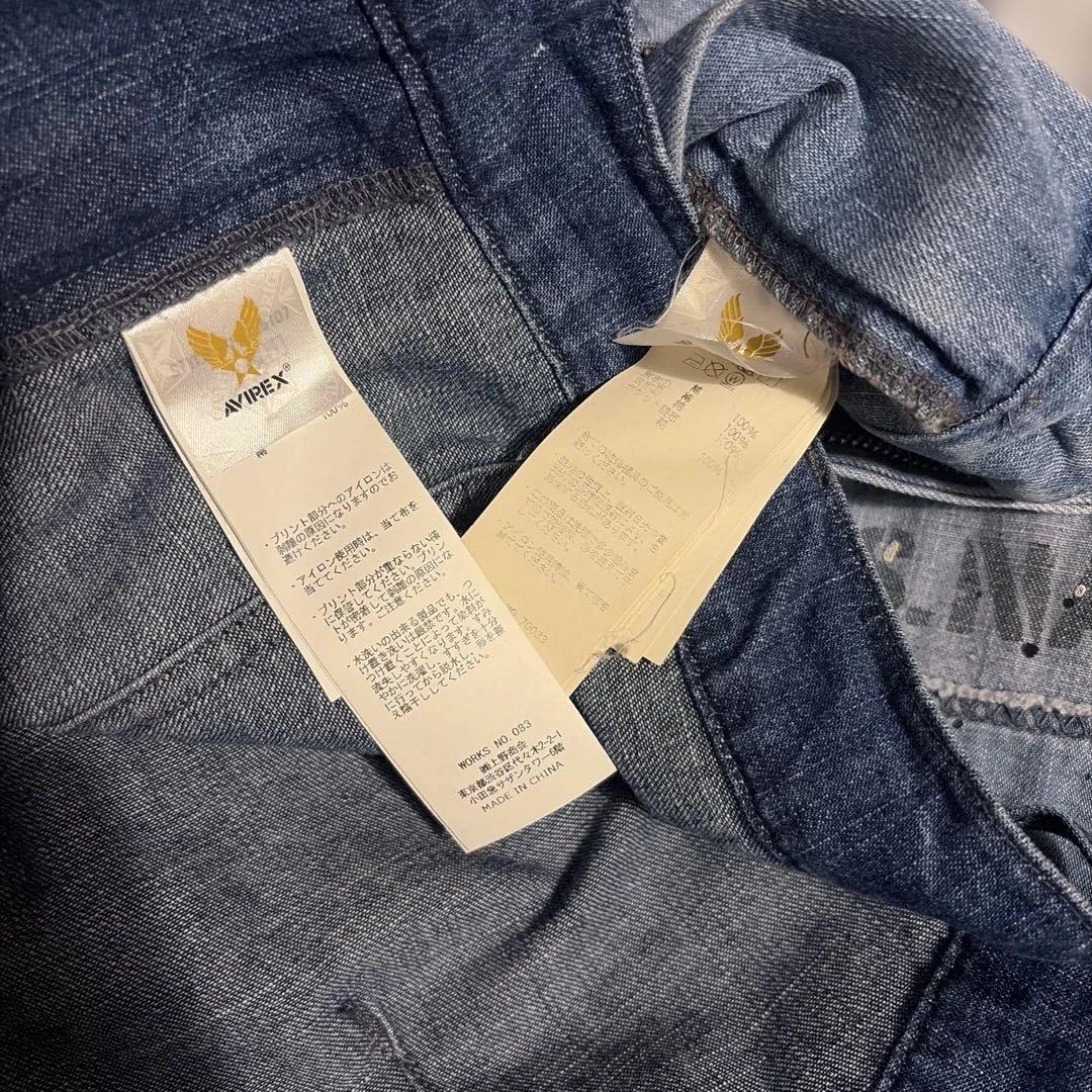 美品AVIREX TYPE BLUE 2本セット ペイント パッチワークデニム