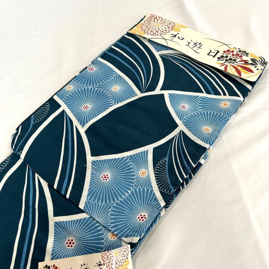 浴衣【未使用品】✭和遊日✭ 《綿麻》TL サイズ✭着物丈 170 裄70