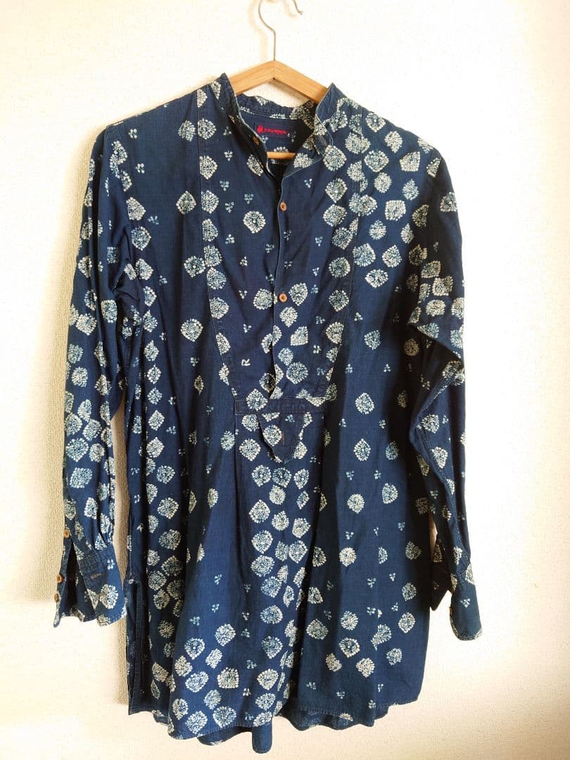 さらに値下げ！Rby45rpm　インディゴ天平柄チュニック　サイズ２