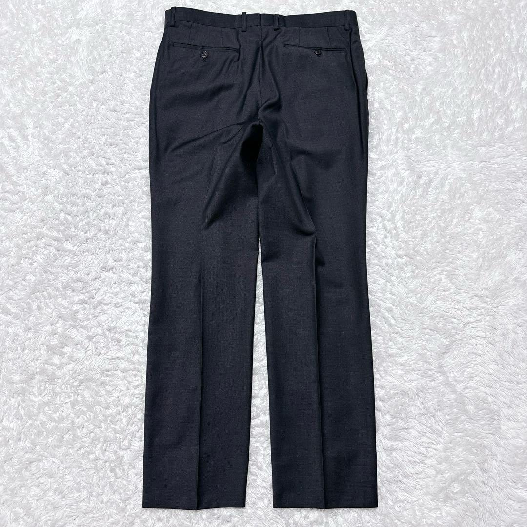 フィンテス 3ピース スーツ セットアップ Super110's 黒 A6 L