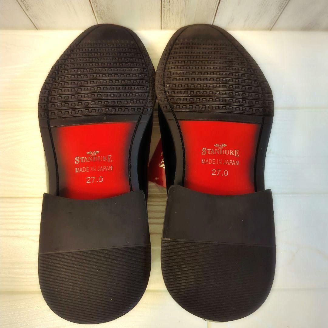 新品✨STANDUKE ブラック メンズビジネスシューズ　27cm　フォーマル
