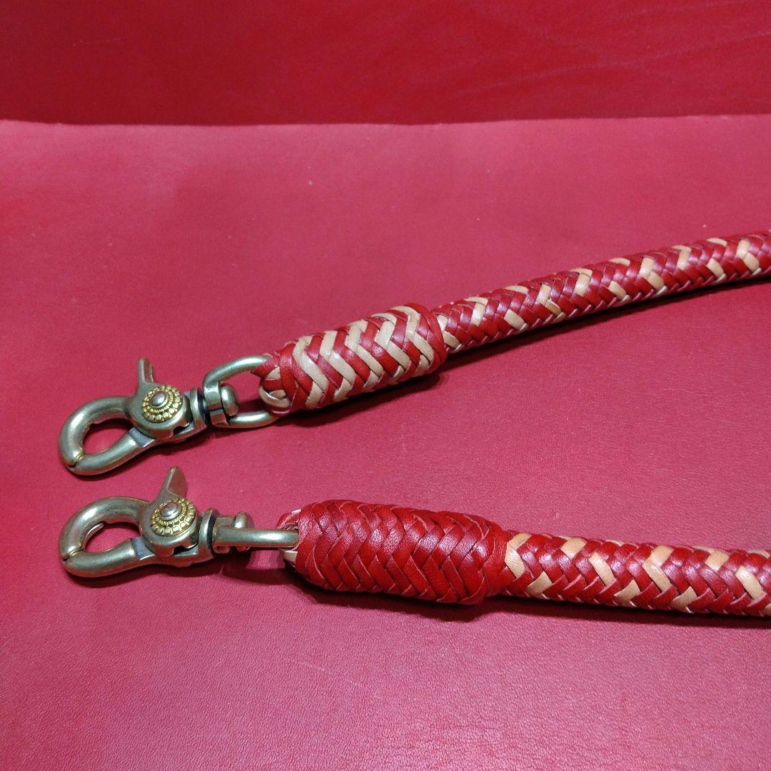 ★Stoutlover様★16本編みウォレットロープ☆栃木＆ハーマンオークレザー