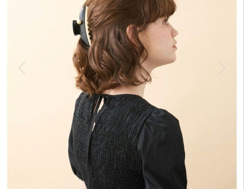 【新品級✨】アレクサンドル ドゥ パリ パール ヘアクリップ　L 限定品