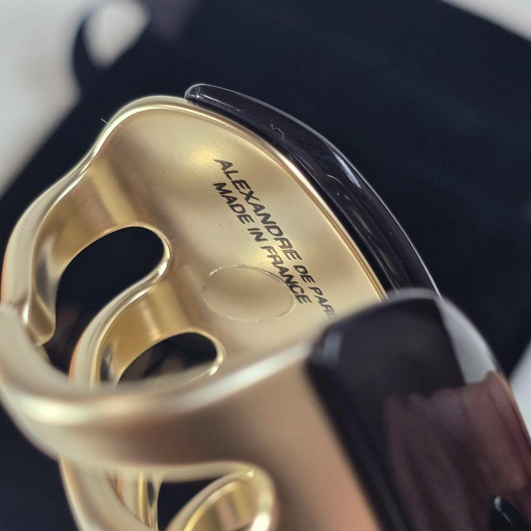 【新品級✨】アレクサンドル ドゥ パリ パール ヘアクリップ　L 限定品