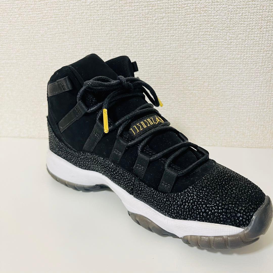 【美品】NIKE★AIR JORDAN11 RETRO PREM★22.5 黒