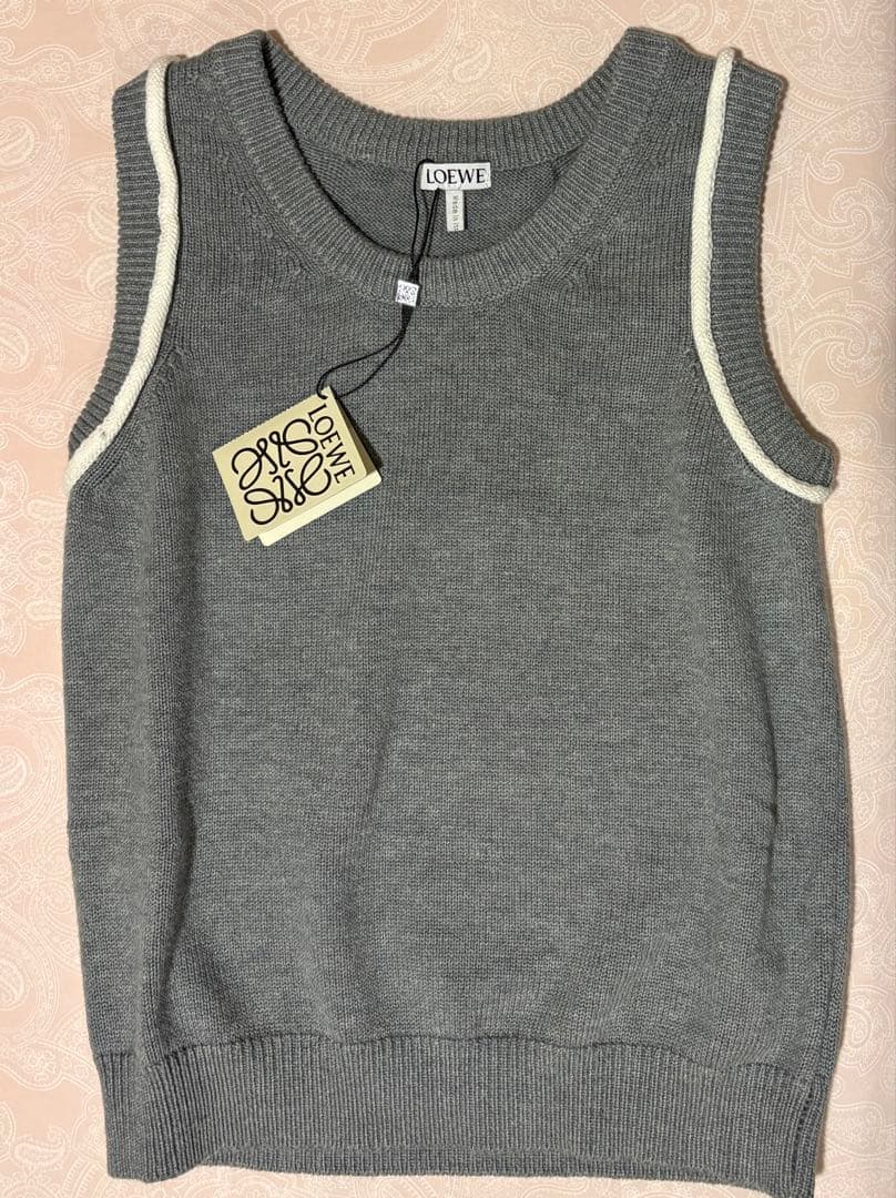 最安値❗️⭐️新品LOEWE グレー ニットベスト