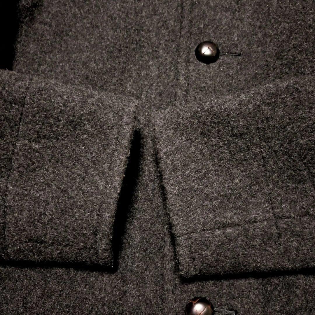 美品✨ダントン　ウールモッサコート　ラウンドカラー　くるみボタン　ウール　M