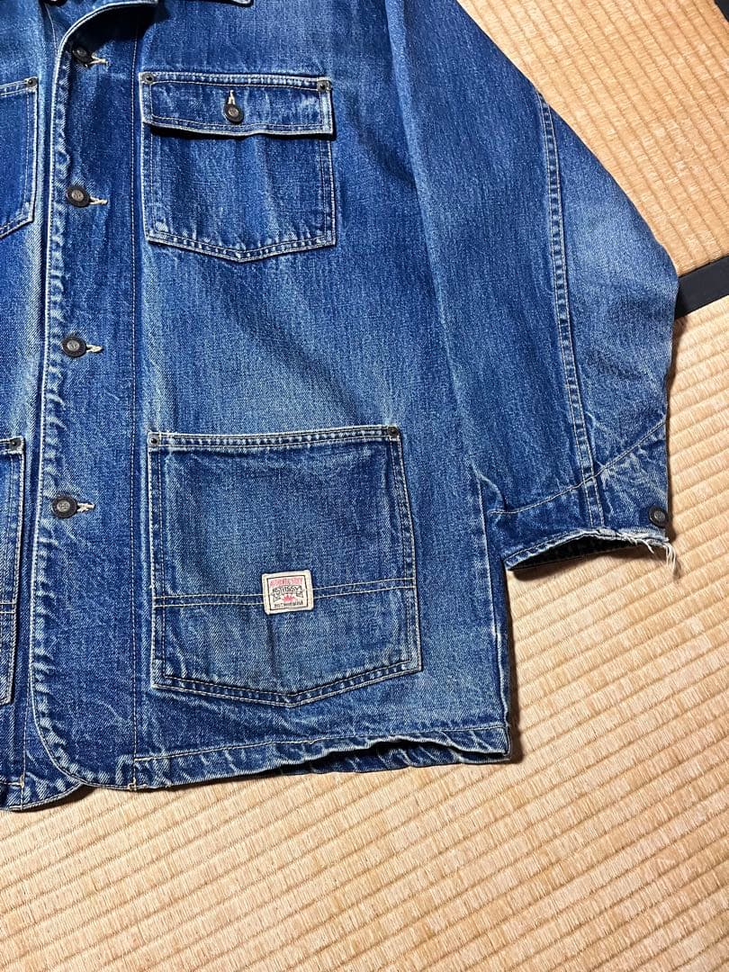 オールド　ステューシー　カバーオール　M シリアル入り