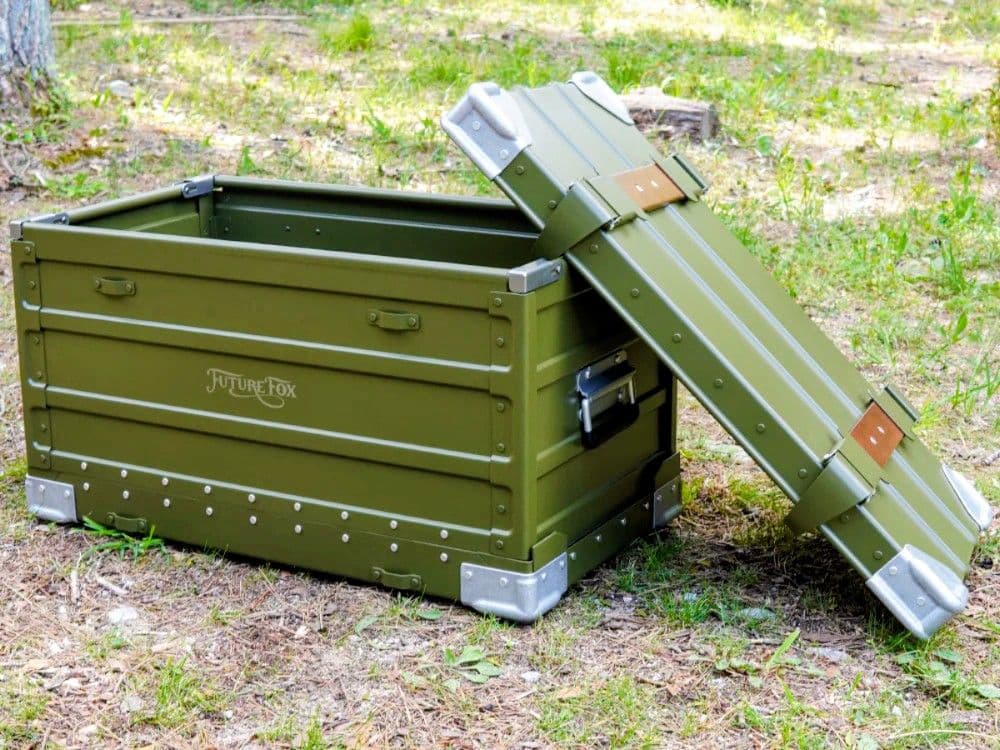 FUTURE FOX アルミコンテナ ドイツ軍 輸送用 折りたたみ式 オリーブ