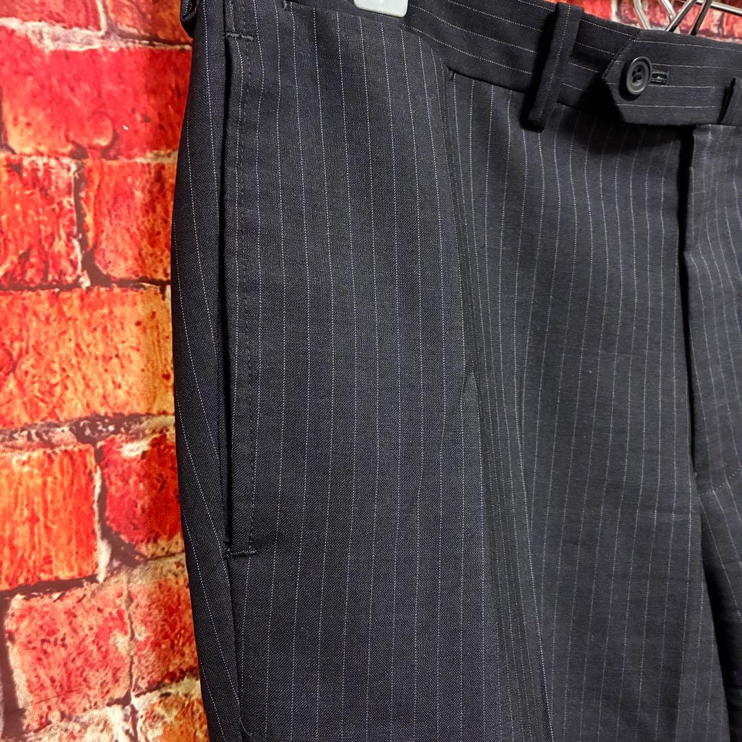 極美品☆ミツミネ　高級ウール100% スーツセットアップ AB4 ダークグレー