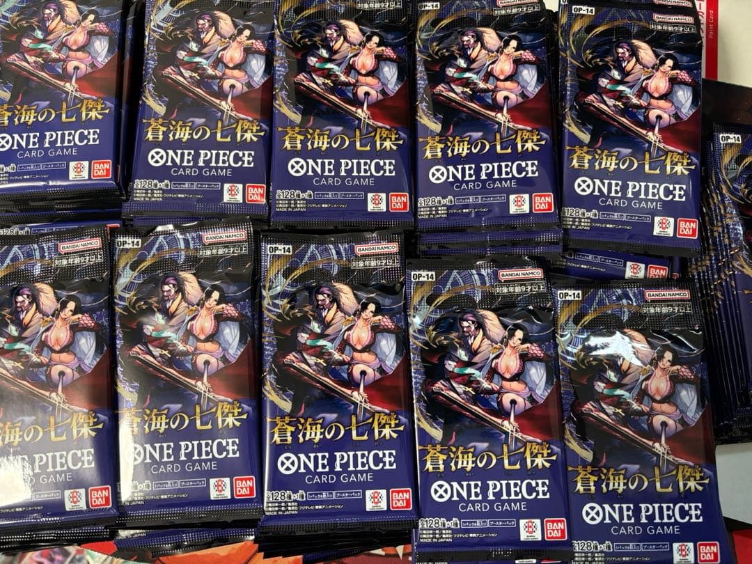 ワンピースカード　未開封　重量サーチ済み　パックセット　受け継がれる意志など