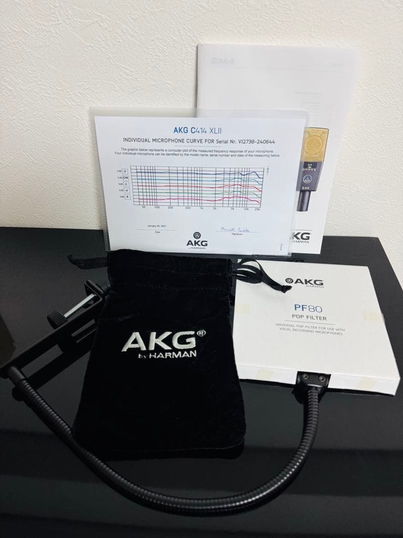 K　AKG C414 XLII コンデンサーマイク セット　正規品