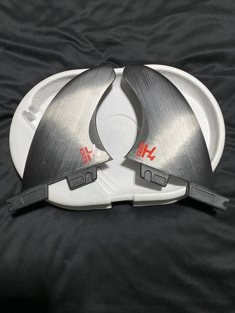 H4フィンサーフボードフィン クワッドリア2枚/ fcs2フィン