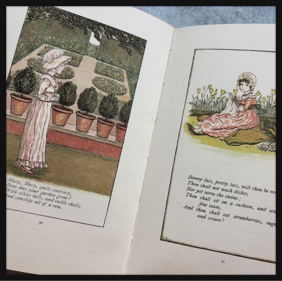 珍品ヴィンテージ マザーグースのビスクドールと絵本のセット