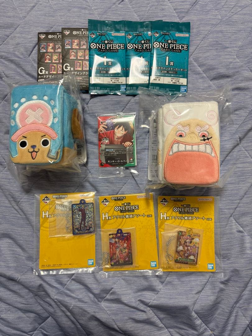 ワンピースカードゲーム 一番くじ 新品未開封10点セットルフィ　プロモカード付