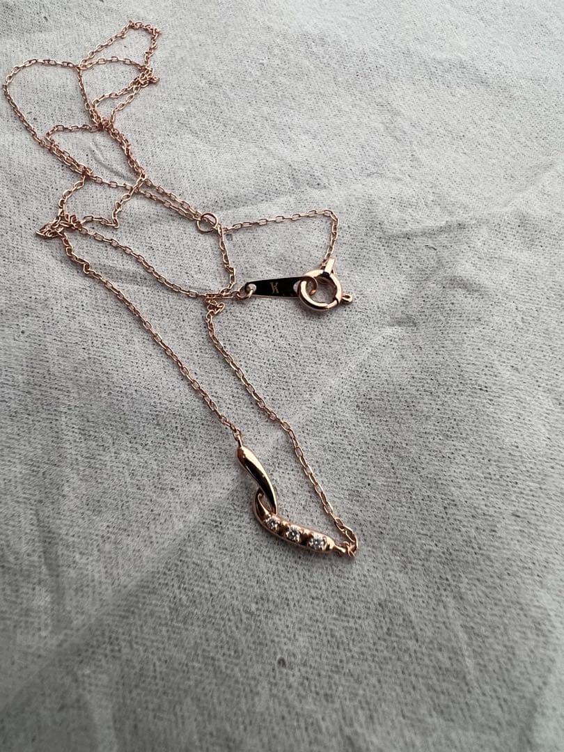 ヴァンドーム青山　k10 ゴールド　ダイヤモンド　ネックレス