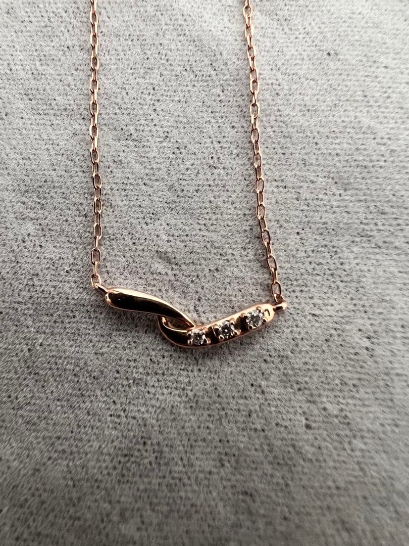 ヴァンドーム青山　k10 ゴールド　ダイヤモンド　ネックレス