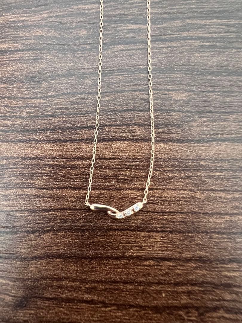 ヴァンドーム青山　k10 ゴールド　ダイヤモンド　ネックレス